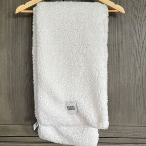 UGG Cream Sherpa Oversized Scarf